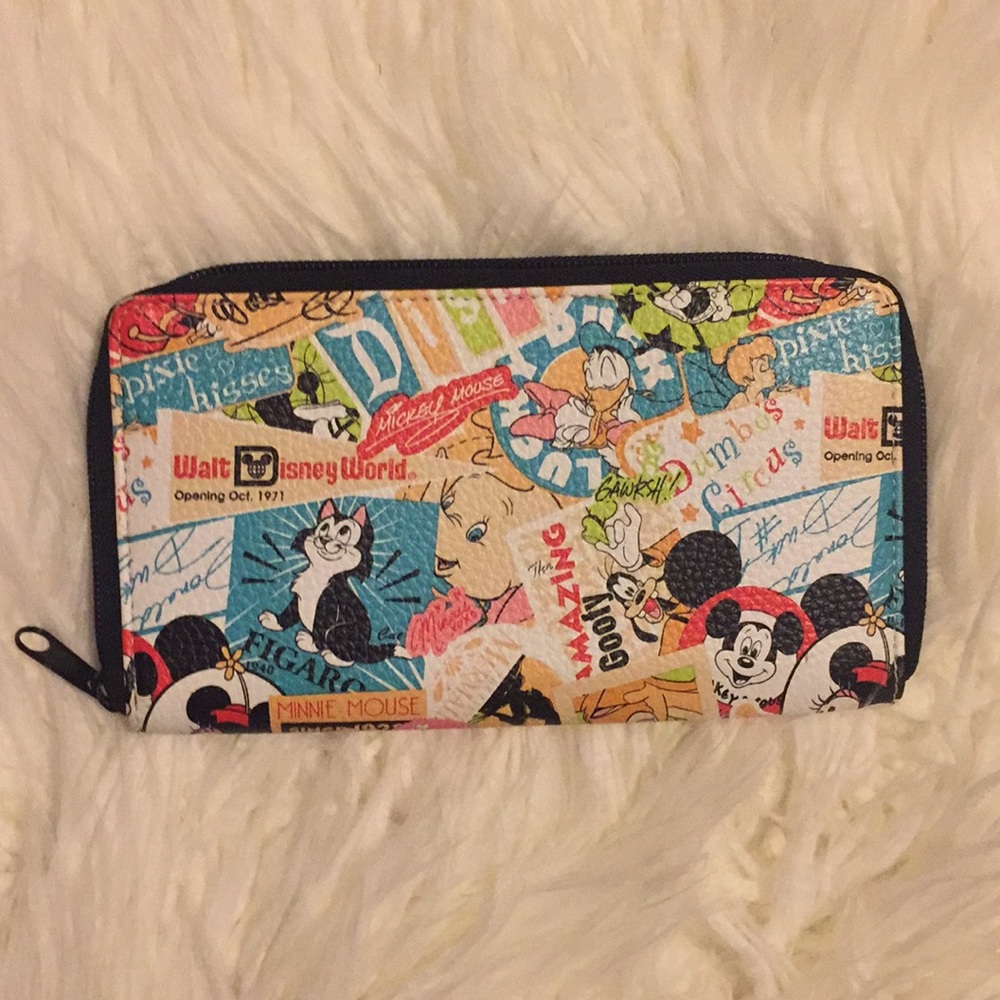 Disney Stamp Wallet Vintage Retro Mickey Mouse
